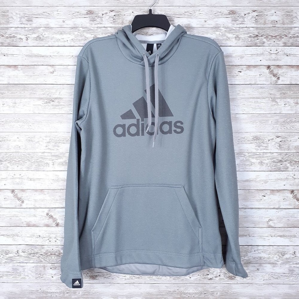 Adidas Mens Hoodie S Gray 162